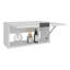 Armoire murale rétractable Coolidge, conception compacte, tablette simple, style moderne, blanc