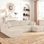 Corduroy U-Shaped Sectional-422737003
