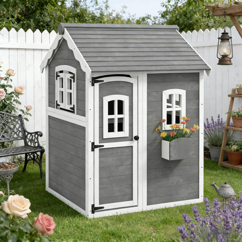 Maisonnette en bois pour tout-petits, maisonnette d'extérieur