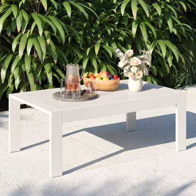 Table basse d'extérieur en aluminium