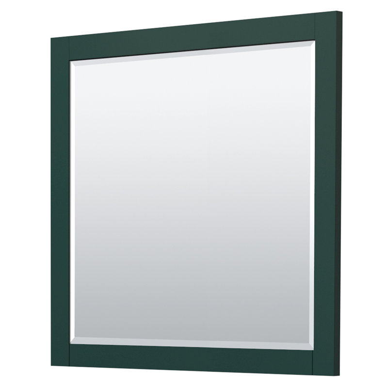 Miranda Dark Green 41.25" European Shaker Single Vanity Base with Brushed Gold Trim