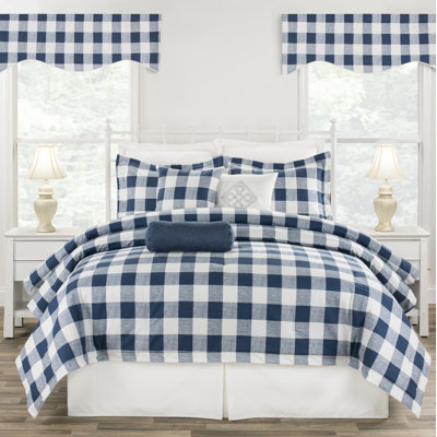  plaid yellow cotton Comforter or daybed Set
