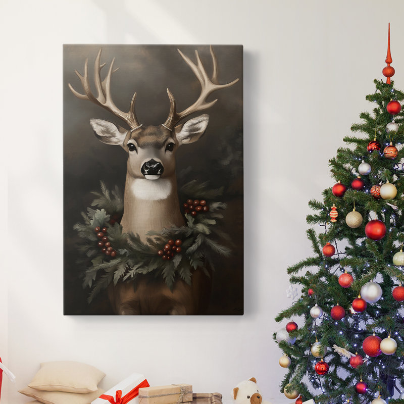 Art des Fêtes de Noël - Toile tendue avec châssis - Série 2-CCxx, H 18 po x l 12 po