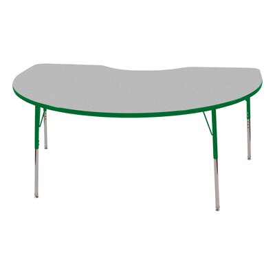 72"" x 48"" Adjustable Height Kidney Activity Table -  Norwood Commercial Furniture, NOR-RCEKD72C-GGN