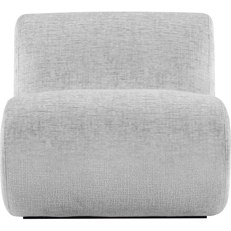 Fauteuil d'appoint Akira, Tissu de polyester gris, Noir, noir, noir, noir