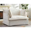  Fauteuil d'appoint surdimensionné 47,2 po, fauteuil en chenille avec siège large et profond, coussins décoratifs, canapé de salon moderne, blanc-173751366