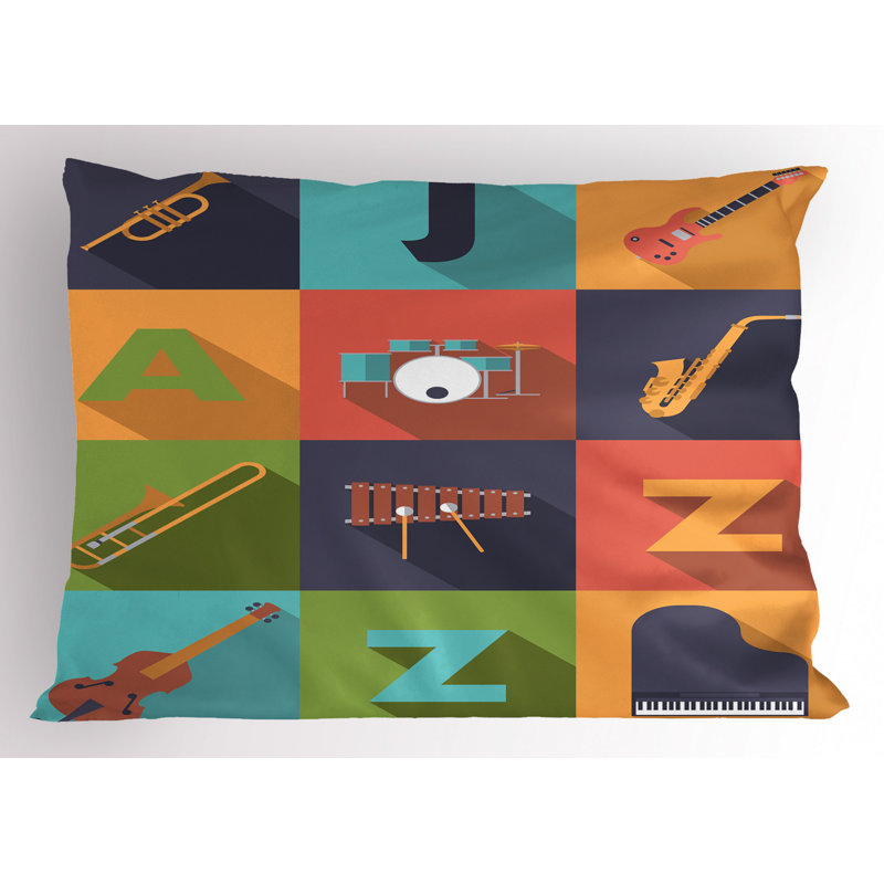 Jazz Polyester Sham Set, Twin