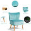 Fauteuil de chambre en velours de 21 po de largeur Tisdale-1063840876