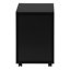 Contenant classeur noir stratifié, pour armoire de bureau en stratifié, avec tiroirs de rangement adéquats
