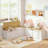 L-Shaped Storage Bench with Dining Table for Small Spaces