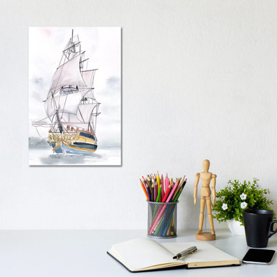Tall Ship II 1 Piece Wrapped Canvas Wall Art