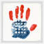 Impression encadrée « American Flag handprint »-51961039
