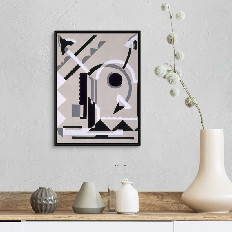 Conception de «Nouvelles Compositions Decoratives», reproduction encadrée sur toile flottante de la fin des années 1920 par Sergue Gladky