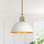 Luminaire suspendu pour îlot de cuisine à 1 dôme à 1 lumière Lysander