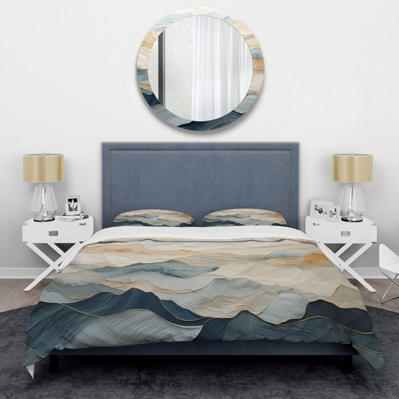 Ensemble de housse de couette Majestic Mountain Peaks - Mountains, Housse de couette pour grand lit et 2 taies décor
