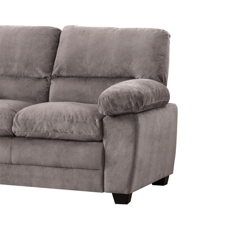 Causeuse Ehrenberg, Polyester 100 % gris foncé, H 37 po x l 41,7 po x P 36,2 po