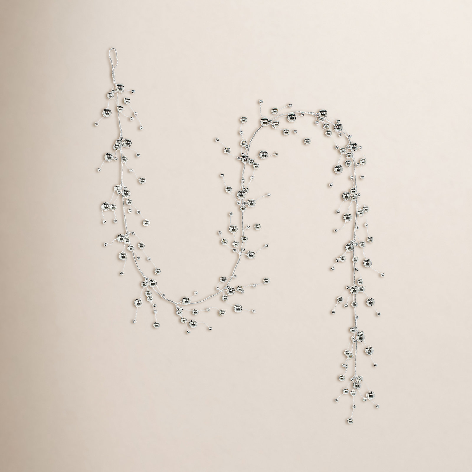 Shiny Beaded Garland - 6 Feet Set Of 2