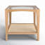 Broderick Glass End Table with Storage