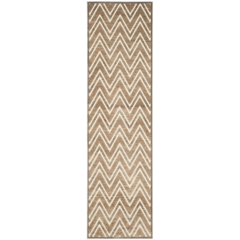 Haileymarie Performance Chevron Rug, Runner 2'2" x 8'