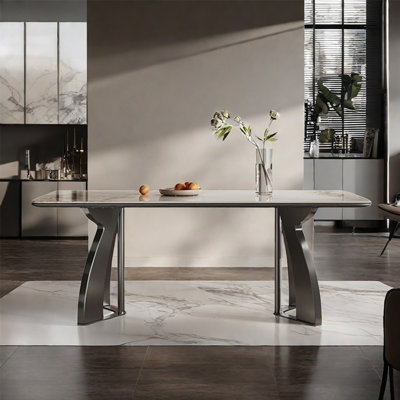 European modern simple rectangular dining table
