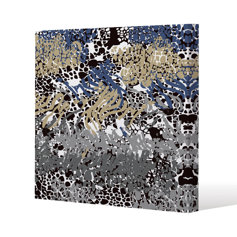 Luxury art deco Slim Style Canvas Print, 20 cm H x 20 cm W