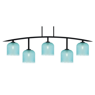 Kurve 5 Light Bar With Textured Glass