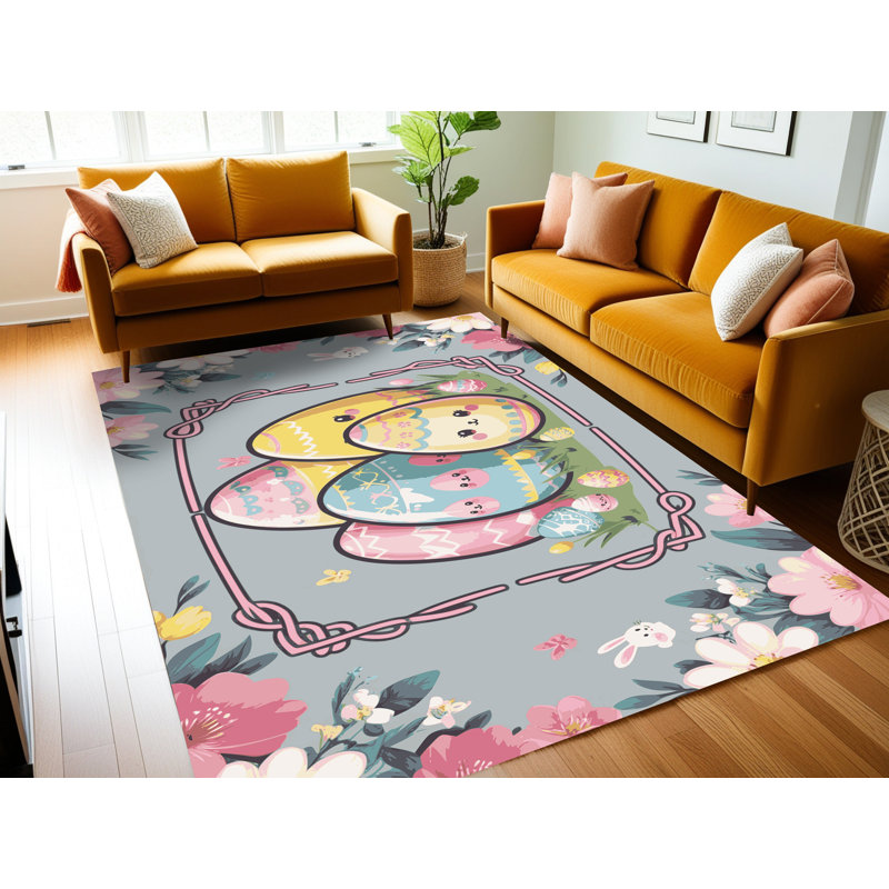 Le tapis des Fêtes de Pâques Printemps Aisle®, Rectangulaire 2 pi x 3 pi