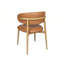  Chaise rembourrée Olimpio - Cuir brun clair-208652164