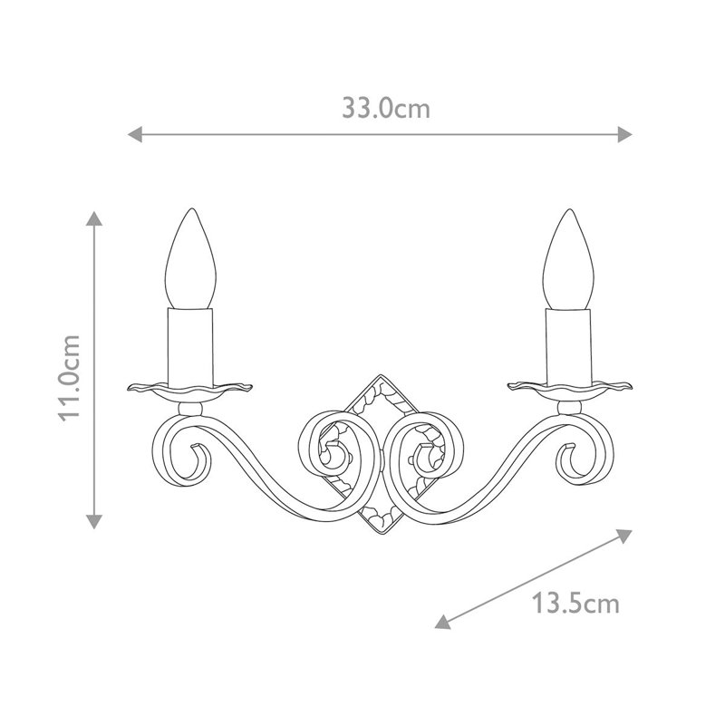 Venetian Candle Wall Light