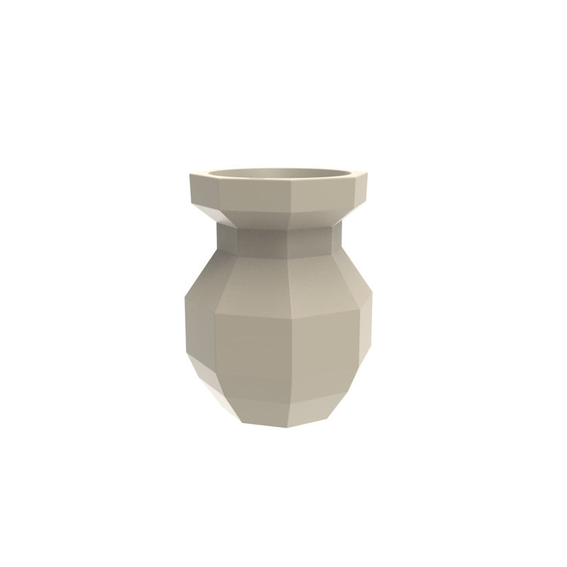 Origami - Yuri Planter, Cream, 31.5" H x 20.75" W x 20.75" D