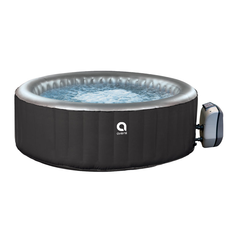 Jleisure Avenli 105 - Jet Vinyl Round Hot Tub in Black