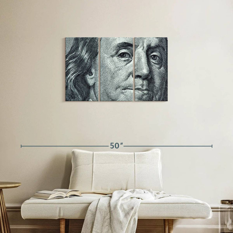 Leisha Benjamin Franklin, 20" H x 33" W