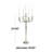 24'' H Aluminum Tabletop Candelabra