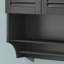 Armoire de salle de bain murale avec portes à persiennes, tablette ouverte, tablettes réglables et barre à serviettes pour un rangement et une ventilation améliorés-1489791788