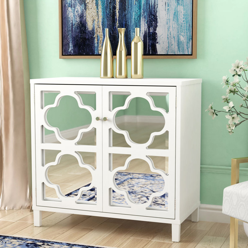 Wealdstone Solid and Manufactured Wood Standard Accent Cabinet , White