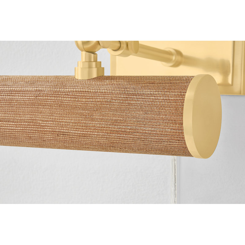 Holly 8.25" 1-Light Woven Picture Light