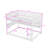 Wooden Bunk Bed with Shelves, LED Lighting and Pegboard Storage-278768537-278768536