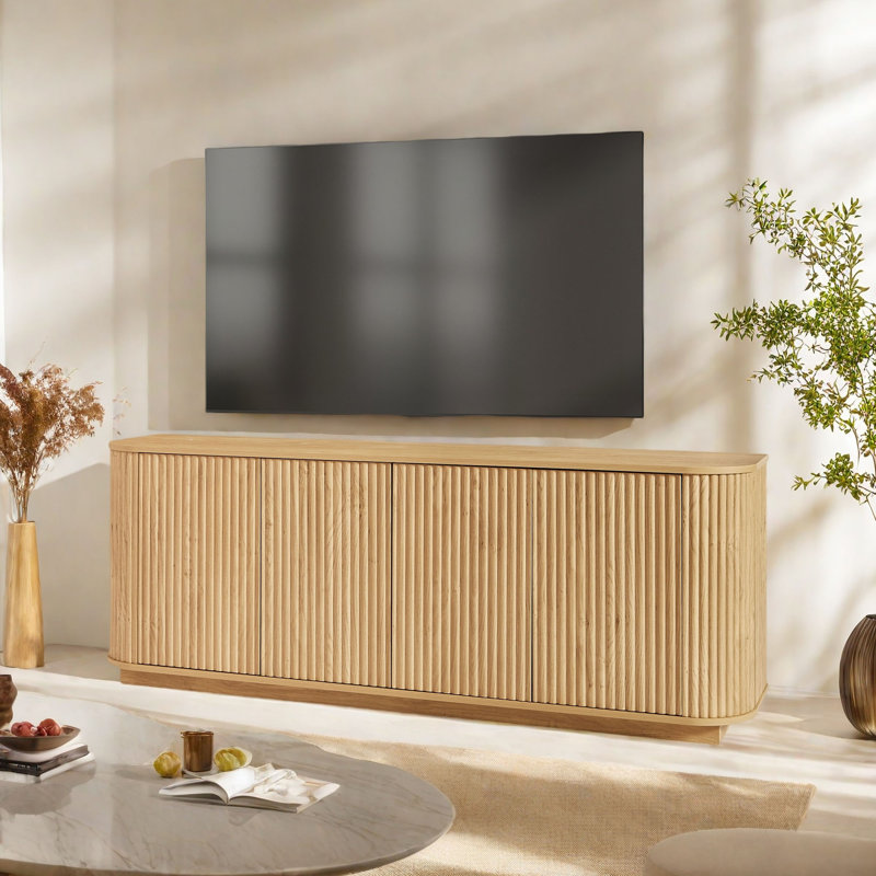 Meuble télé avec cannelures Calonne Wave
