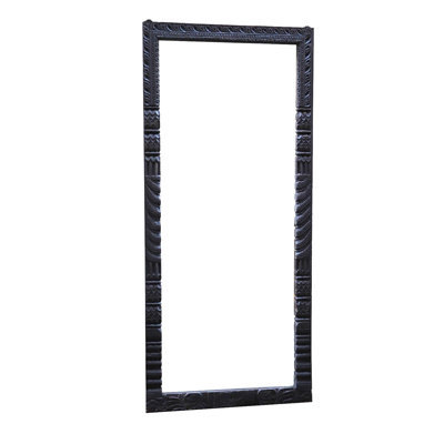 83" Tall Hand Carved Ornate Wood Full Length Floor Mirror