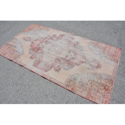 Boho Rugs, Beige Floor Rug, Anatolian Rug, Turkish Rugs, 3.8x7.1 ft Area Rug, Vintage Rugs