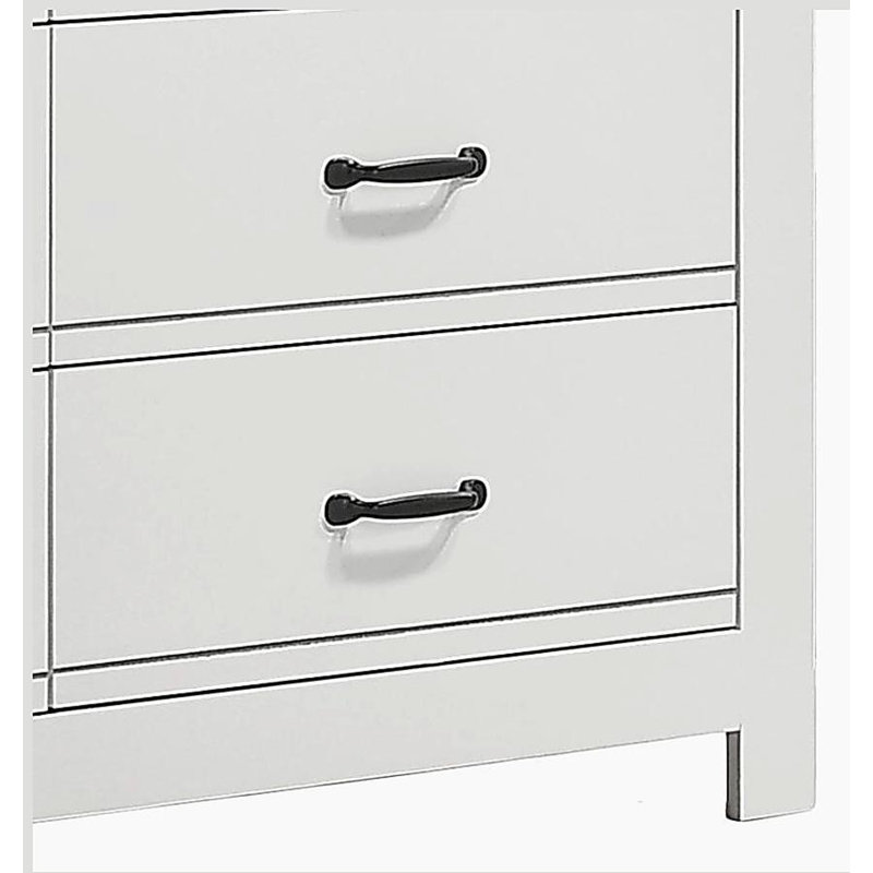 Commode blanche 6 tiroirs Cassini
