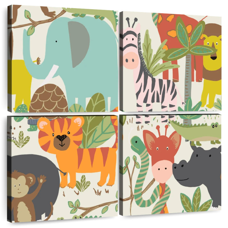 Ashelle Jungle Party, 50" H x 50" W