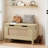 Wood Toy Chest with Safety Hinge, Storage Bench Trunk for Entryway or Playroom, 350 lbs Weight Capacity-2445747