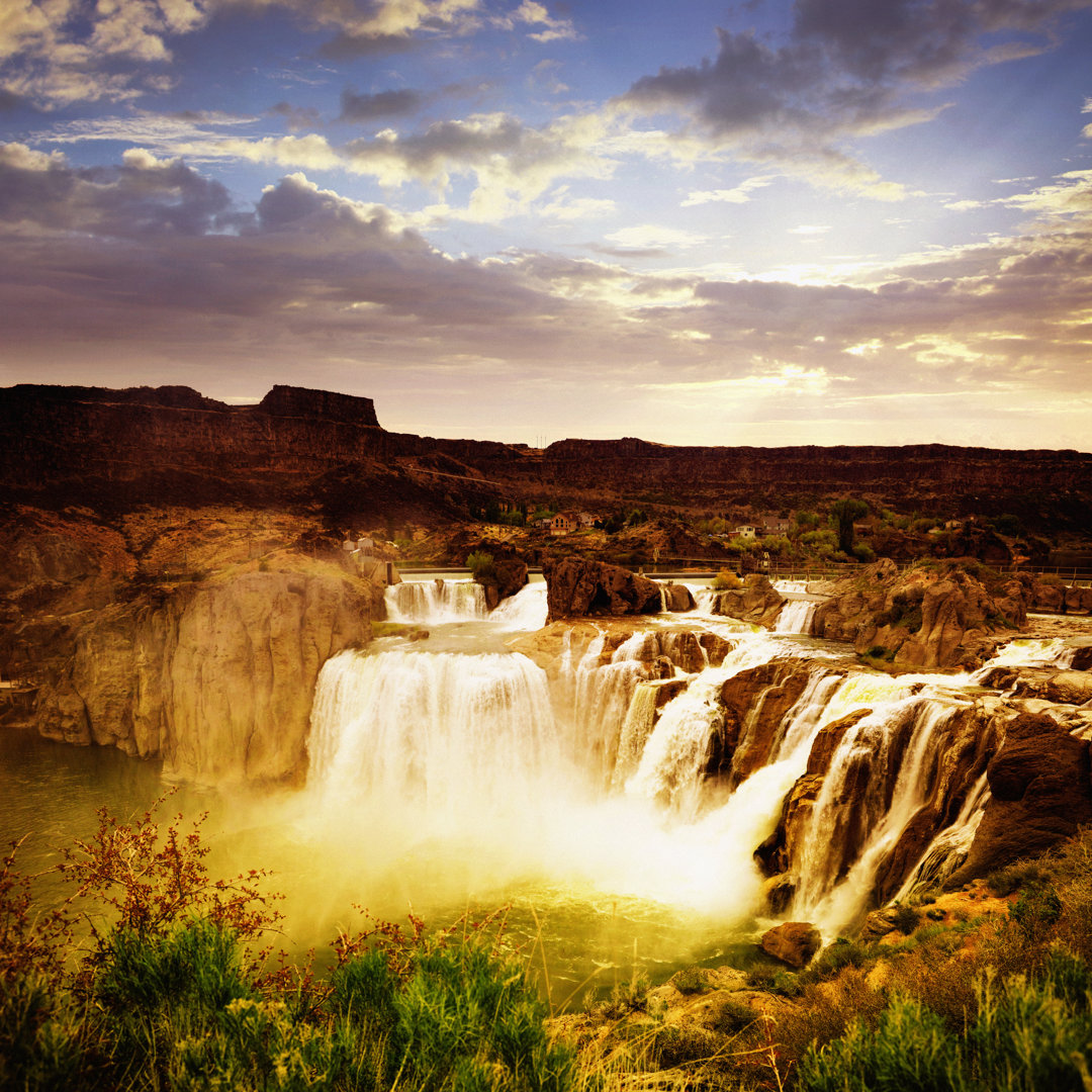 Shoshone Falls bei Sonnenaufgang von Powerofforever - Leinwandbild