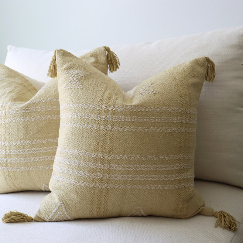 Cotton Pillow Cover, 18" H x 18" W