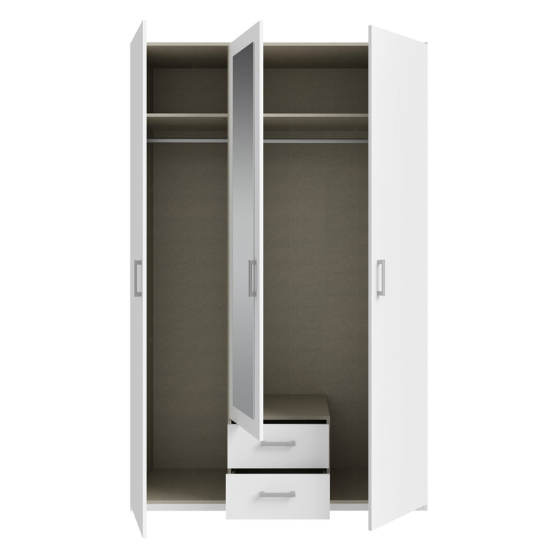Sugata Manufactured Wood Wardrobe, White