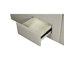 Lit double contemporain beige avec boîtes de rangement et boîte de massage à distance