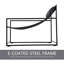 Powder Coated Steel Outdoor Lounge Chair
