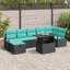 Ensemble de canapé de jardin avec coussin vidaXL 8 pièces vidaXL