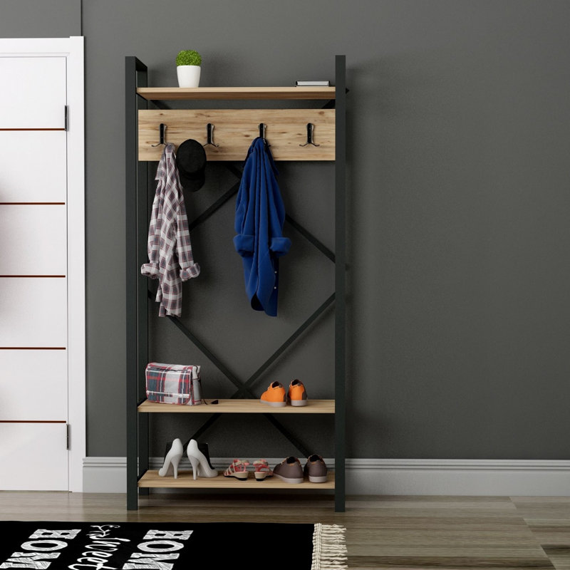 Arbre d'entrée Schooley avec rangement pour chaussures
